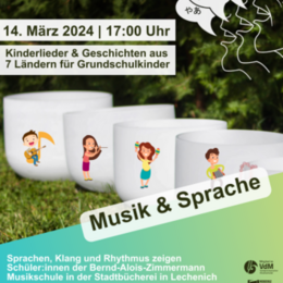 Musik & Sprache Plakat